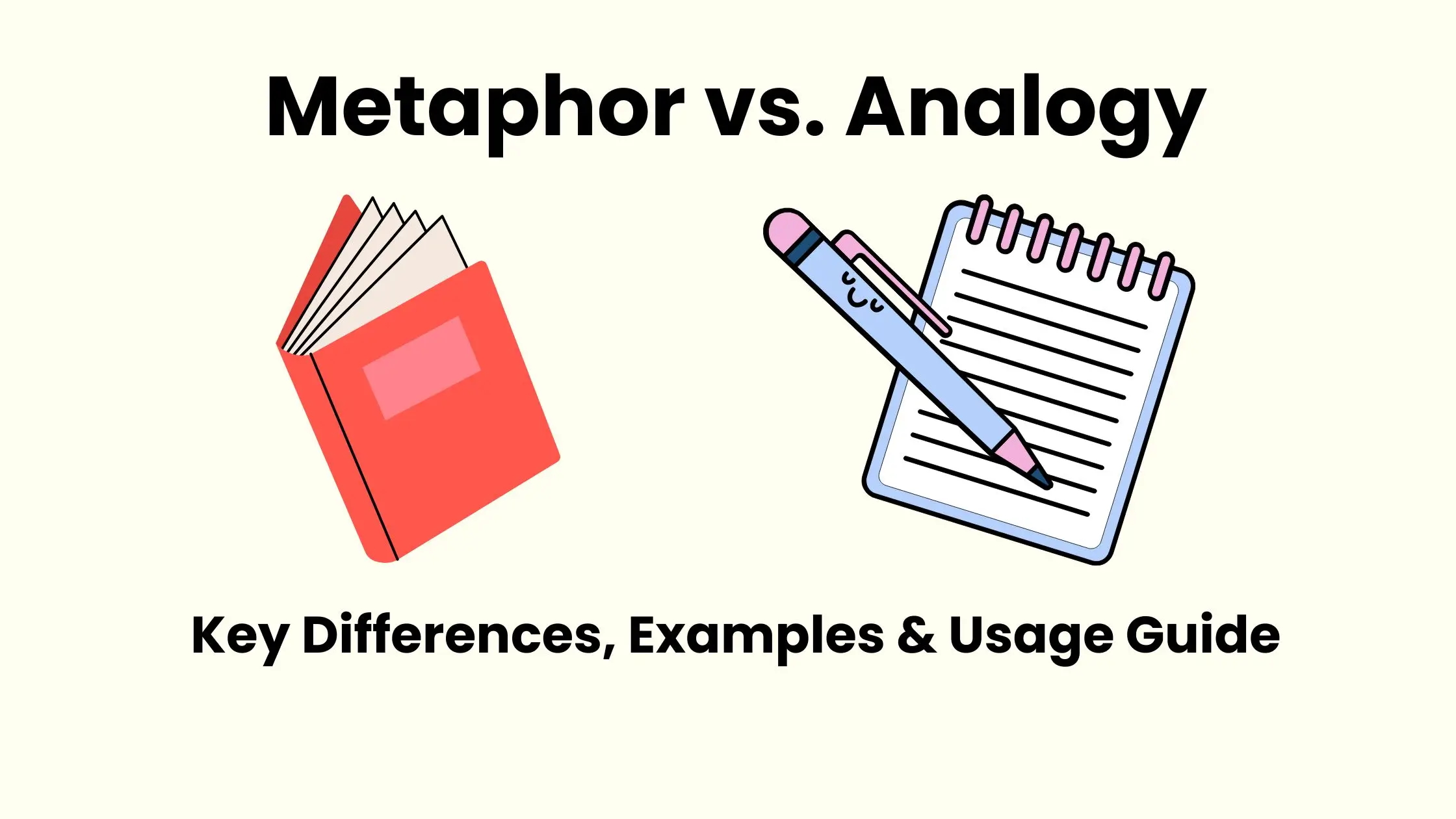 Metaphor vs. Analogy